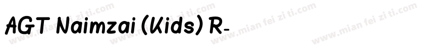 AGT Naimzai (Kids) R字体转换